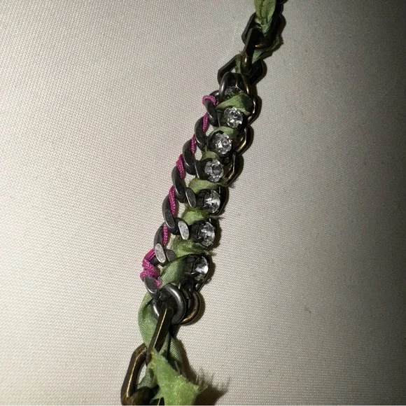 Juicy Couture brass and silver chain bracelet with oversized rhinestone detail - Picture 4 of 6